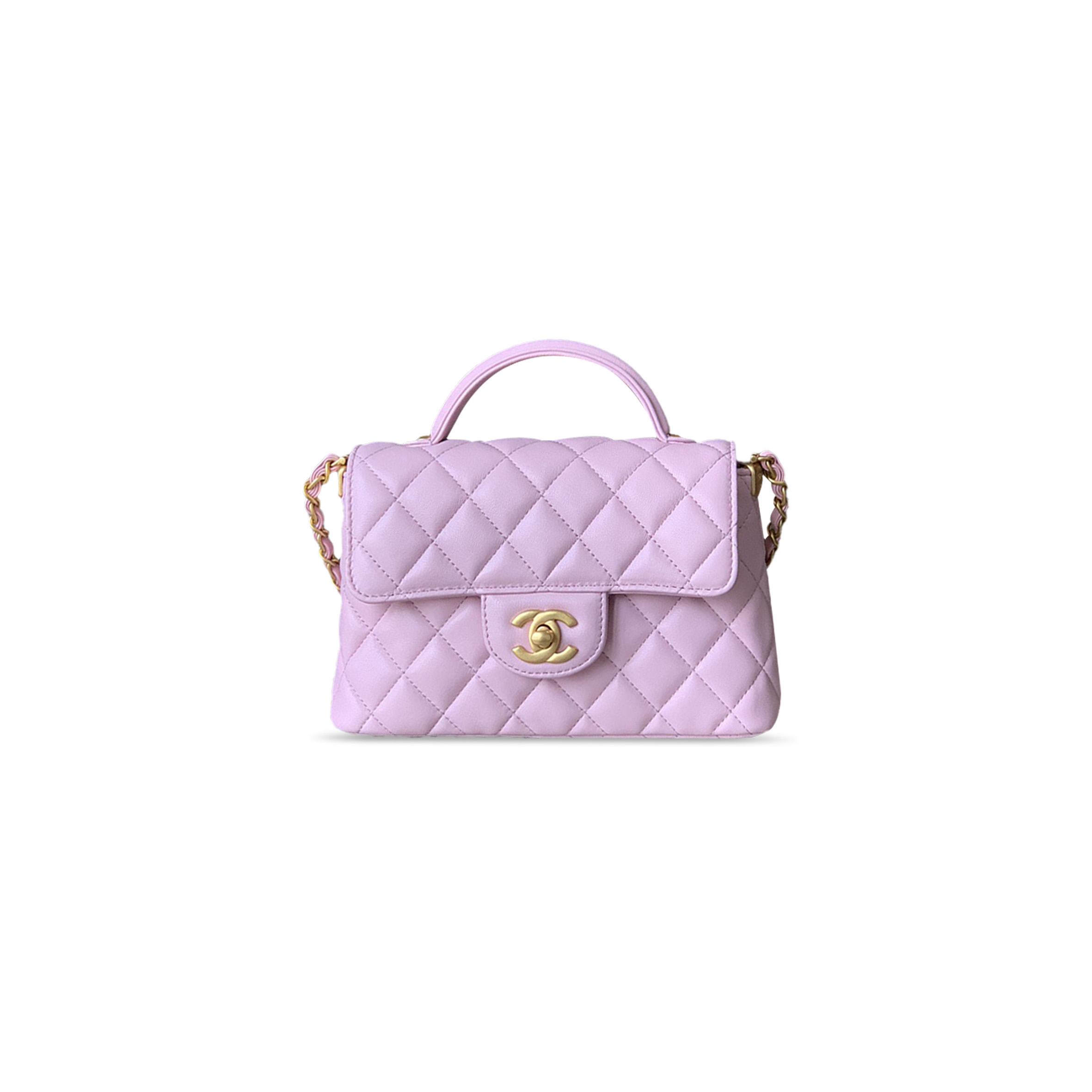 CHANEL TOP HANDLE FLAP BAG AS3467 (20*14*6cm)